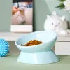 Tazones para perros comederos gato cerámica cuenco masa mate plato de pie alto cuenco pequeño cachorro comiendo alimentador de alimentación gatos perros accesorios de alimentación 230307