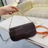 مصمم أكياس الكتف محفظة على سلسلة Ivy Ilderarm Bag Luxury Iwy Woc Women's Hands مع سلسلة معدنية خمر محفظة Messengerbag Wallet Wallet