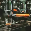 Vinglas 70/75 ml dubbla munar bred glas espresso mätkopp kaffe s flytande ounce med skala baristala tillbehör