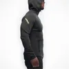 Sweats à capuche pour hommes, printemps et automne, chemise de sport à capuche avec fermeture éclair, veste décontractée de grande taille pour l'extérieur