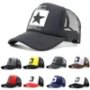 Summer Five-Pointed Star Mesh Cap Couple's Hip Hop Letter Baseball Cap Sports Mesh Breathable Peaked Caps