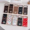 美しいlu flip fold 2 3 4ケースSamsung Galaxy z Phone Case Flip1 1 Flip2 Flip3 Flip4 Fold1 Fold2 Fold3 Fold4 Luxury Brown Flof2086774