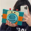 Leuke 3D Cartoon Robot Silicone Case voor Apple iPad Pro Air Mini 360 ﾰ Roterende beugelafdekking