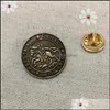 Pins Broches 10 pièces sceau templier croisés Salomons Temple épinglette maçons insigne chevaliers épingles maçonniques et livraison directe bijoux Dhakw