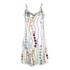 Casual Dresses Womens Summer Boho Floral V Neck Midi Dress Sleeveless Ladies Beach Sundress