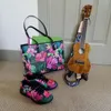 イブニングバッグはギター楽器3Dプリンティングバックパック女性ジッパークラッチポリエステル旅行モキラパラミージャーのためのポリエステル