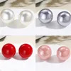 Ohrstecker Bunte Perle Koreanische Niedliche Mode Geometrie Kugelschreiber Dreiecke Liebevolles Herz Für Frauen Mädchen Ohrstecker Schmuck Geschenk