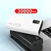 Power Banks 30000MAH draagbare oplaad Poverbank mobiele telefoon LED Mirror Back Pover Bank External Battery Pack Power Bank