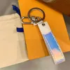 Top Luxe Designer Keychain Nieuwste Style Gradient Color Keychains kleurrijke tas hanger auto sleutel ketting brief accessoires aanbod2772