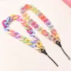 Cell Phone Straps Charms Fashion Trendy Colorful Women Mobile Chain For DIY Anti-Lost Spring Ring Telephone Strap Lanyard Jewelry