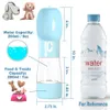 Ciotole per cani Alimentatori Bottiglia d'acqua per animali domestici Portatile con ciotola Multifunzione Durevole All'aperto Viaggi Accessori per mangiatoie per gatti 230307