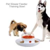 Dog Bowls Feeders Interactive Feeder Novel Design Push and Cat Slow Feeding Food Snack Dispenser Training Big Bowel 230307