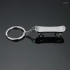 Keychains Arrival Novelty Souvenir Metal Skateboard Key Chain Creative Gifts Ring Stainless Steel Car Chains