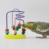 Other Bird Supplies Mini Beaded Parrot Toy Puzzle Education Bite Training Swing Ring For Birds