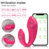 Vibromasseurs APP télécommande gode pour femmes sans fil Bluetooth G Spot femme clito vibrant culotte oeuf avec 2 moteurs 230307