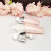 Bottiglie di stoccaggio Flacone con pompa airless Gold Peal bianco o rosa da 50 ml