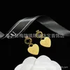 2023 New Luxury High Quality Fashion Jewelry for new suit double love necklace heart-shaped earrings