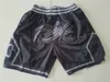 Just Don Basketball-Shorts, Sport-HipPop-Hose, Stich mit Tasche, Reißverschluss, Jogginghose, Laufshorts, All Stitch Team Nikola Vucevic Coby, weiß, atmungsaktiv, gestreift