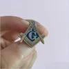 Pins Brooches 100Pcs Masonic Lapel Pin Soft Enamel Metal Badge Mason Masons Brooch Square And Compass G Blue Lodge Factory Customiz Dhqpj