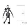 Plush -poppen 50 cm De nachtmerrie voor kerst Jack Skellington Plush Toys Doll Skeleton Jake Plush Gevulde speelgoed voor kinderen Kindercadeaus 230307