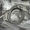 Coleção de moda 2023 Novas jóias de moda de alta qualidade de luxo para Spirit Snake Sterling Silver Classic Animal Zodiac Series Boutique Casal Ring