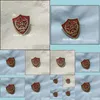 دبابيس دبابيس 10pcs السوفيتية CCCP Red Star Flag Brooch Brooch و Pins Metal Craft 1 الاشتراكية Russian Lapel Pin Victory Day Co Dhkgu