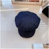 Basker kvinnor designer denim mode hattar för män klassiska jeans caps newsboy hatt vinter mössa monterade nylon baseball cap basker fedor dhdnn