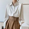 Women's Blouses & Shirts Satin Shirt Women's Spring And Autumn Long-sleeved French Light-casual Niche Women TopsWomen's