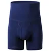 Mutande Intimo termico caldo di cotone Uomo Pantaloncini boxer a vita alta invernali Uomo Bordo anti-rotolamento Gamba lunga da uomo di grandi dimensioniMutande