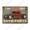 Garage metalen tinnen borden poster vintage route 66 auto metalen blikjes retro plaque garage banden winkel wall art decor 30x20cm w03