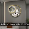 Horloges Murales Horloge Lumière Le Luxe Contemporain Et Contracté Accrocher Une Lampe Décorative De Mode Créative