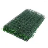 Decorative Flowers Artificial Grass Mat Fake Lawn Plant Panel Carpet Privacy Wall Fence For Home Garden El Wedding Backdrop Decor