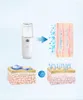 Opslagflessen gezichtsmasker borstel make -up cosmetisch gereedschap met doorzichtige plastic handgreep voor gezichtszorg s0004