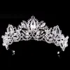 Headpieces Crystal Bridal Tiaras Barock lyxig krona huvudbonad guld sier diadem för kvinnor brud bröllop hår tillbehör al7648 dro dhnkh