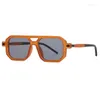 Zonnebril vierkant voor mannen dames blauw licht blokkeren tinten uv400 zonnebril luxe dikke frame bril met bril