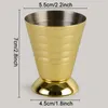 Bar Tools Stainless Steel Cocktail Measuring Jigger 75ml Drink Wine Measurement Cups Bartending Mixer Liquor Measure Cup Roestvrijstalen Meetjigger