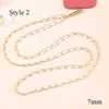 Mobilband Charms Metal Mobile Case Lanyard Anti-Lost Hanging Chain Lobster Buckle 125cm Gold Shoulder Strap Crossbody