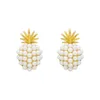 Charm Trendy Geometric Pearl Earring Women Classic Pineapple Pearl Stud Earrings Female Fashion Earrings Female Jewelry Gift G230307