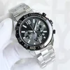 Модные роскошные мужские часы часы хронограф -дизайнерские наручные часы Top Brand All Staine Steel Band Classic Watches for Men Christmas B201E