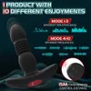 Vibrators Telescopisch vibrerende buttplug anale vibrator draadloos externe seksspeeltjes voor vrouwen kont dildo prostaat massager mannen buttplug 230307