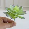 Decorative Flowers 39Styles Green Flocked Artificial Succulent Plants Home Garden Bedroom El Christmas Halloween Wedding Party Decor Fake