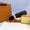 Cintura di designer da uomo Lettera di moda classica Lettera casual fibbia liscia da donna larghezza cintura da uomo 3,8 cm con scatola