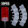 Correias de telefone celular encantos cordão universal pendurado loop tether guias para clipe fosco caso aprimorar remendos de substituição pingente