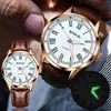 Relojes de pulsera con estilo luminoso hombres reloj de pulsera de cuero de imitación correa de reloj de cuarzo de lujo reloj casual relogio masculino zegarek damskireloj