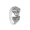 80% OFF 2023 New Luxury High Quality Fashion Jewelry for double head ring carved tiger pattern versatile lovers open their mouths to adjust the pair of