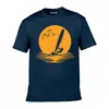 T-shirt da uomo TARCHIA Arrivato T-shirt in cotone Tops Tees Uomo Barca a vela Oversize Manica corta Boy Casual Homme Shirt Tee Plus Fashion