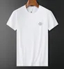 2023 Men's T-Shirts summer thin t-shirt young men light luxury simple slim cotton embroidery short sleeve round neck t-shirt