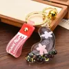 Keychains Fashion Acrylic Shape Key Chain Creative Sequins Foot Bag Pendant Personality Simple Gift