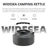 Camp Kitchen Widesea Camping Show Show Shet Outdoor Pot Sweetware Комплект для приготовления пищи для водных кастрюль.