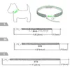 Антеуст -инкрустация собак эластичные воротники сердца в форме кости ожерелье для собак питомец